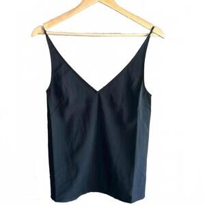 NWT - Thakoon Womens Tank Top Small Black Camisole V Neck Coquette